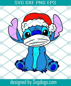 Christmas Quarantine Svg, Stitch Santa Svg, Christmas Svg