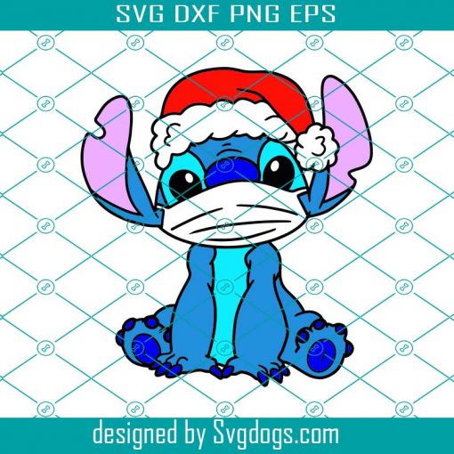 Christmas Quarantine Svg, Stitch Santa Svg, Christmas Svg