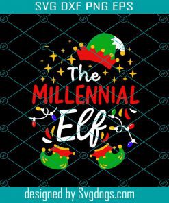 Christmas Millennial Elf Svg, Christmas Svg, Millennial Elf Svg