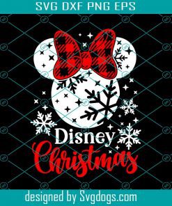 Christmas Svg, Snowflake Head Svg, Christmas Trip Svg, Plaid Mouse Svg, Magic Castle Svg, Mouse Ears Svg