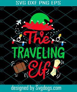 Christmas Traveling Elf Svg, Christmas Svg, Traveling Elf Svg