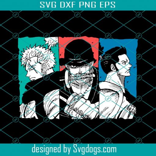 Ryuma X Zoro X Ushimaru Svg, Movie svg, Ryuma Svg, Zoro Svg, Ushimaru Svg, One Piece Svg