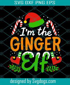 Christmas Ginger Elf Svg, Christmas Svg, Ginger Svg, Elf Svg
