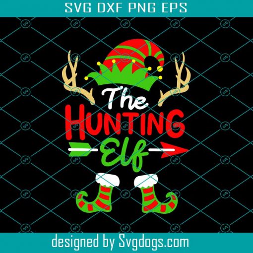 Christmas Hunting Elf Svg, Christmas Svg, Hunting Svg, Elf Svg