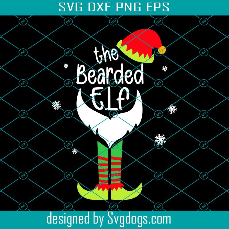 Matching Christmas Pajama The Bearded Elf Family Svg, Christmas Svg