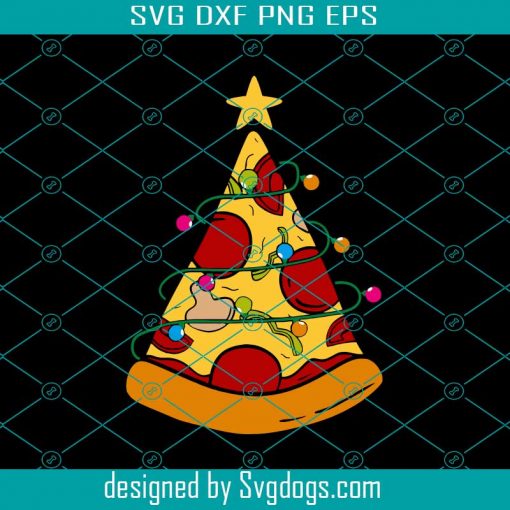 Pizza Slice Christmas Tree Svg, Pizza Svg, Christmas Svg, Tree Svg