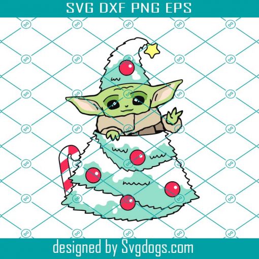 Baby Yoda Disney Christmas Svg,The Mandalorian The Child Star Wars Svg, Yoda Svg, Christmas Svg