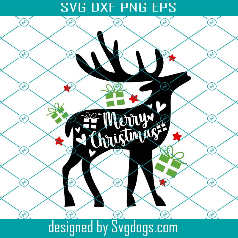 Christmas Deer Svg, Deer Svg, Merry Christmas Svg, Christmas Svg ...