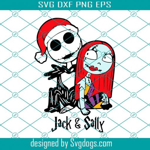 Jack And Sally Christmas Svg, Christmas Svg, Nightmare Before Christmas Svg