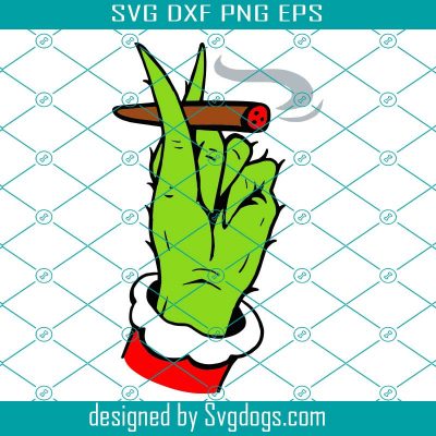 Grinch Hand Smoking Cannabis Svg, Christmas Weed Svg, Smoke Marijuana ...