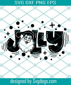 Santa Jolly Svg, Christmas Svg, Santa Claus Svg