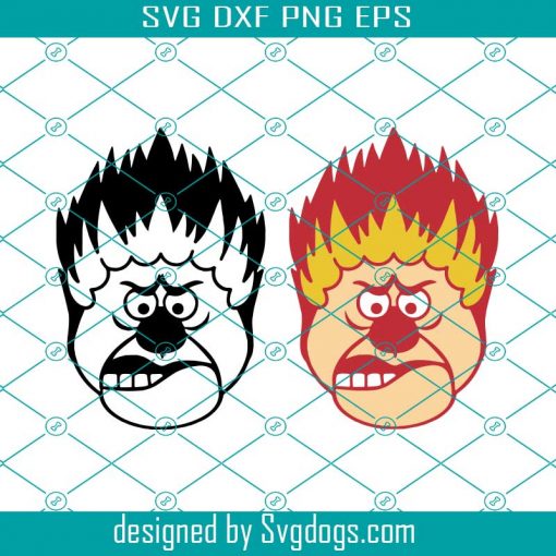 Heat Miser Svg, Heat Miser Face Svg, Miser Brothers Christmas Svg, Halloween Svg