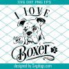 I Love My Bull Terrier Svg, Bull Dog Svg, Dogs Svg