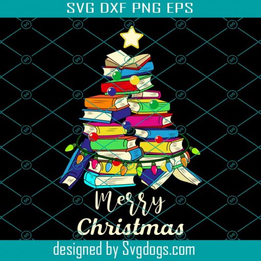 Book Svg, Christmas Tree Svg, Merry Christmas Svg, School Svg