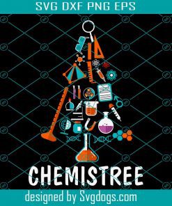 Chemistree Svg, Funny Science Svg, Christmas Tree Svg