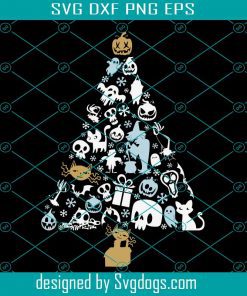 The Nightmare Christmas Tree Svg, Christmas Svg, Holiday Svg