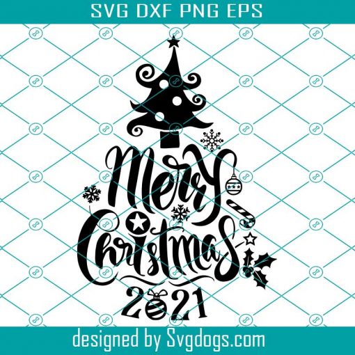 Merry Christmas Svg, Topper Christmas Svg, Winter Svg, Merry Christmas Svg, Christmas Tree Svg, Hand Lettered Svg