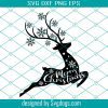 Christmas Reindeer Svg, Deer Svg, Merry Christmas Svg, Christmas Svg, Funny Cute Svg