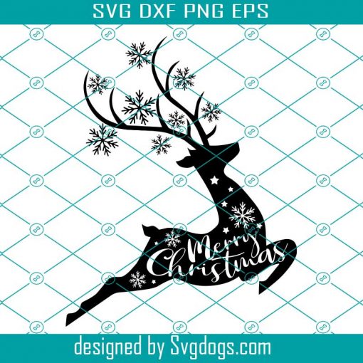 Christmas Reindeer Svg, Deer Svg, Merry Christmas Svg, Christmas Svg, Funny Cute Svg