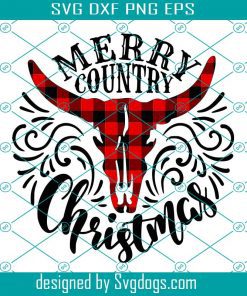 Merry Country Christmas Svg, Buffalo Plaid Red And Black Svg, 2021 Halloween Svg , Merry Christmas Svg