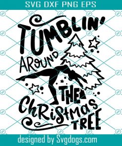 Christmas Tree Svg, Tumblin’ Svg, Gymnastics Svg, Cheer Jump Svg