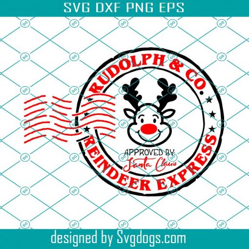 Custom Christmas Sack Design Idea Reindeer Express Delivery Svg, Rudolph North Pole Svg, Christmas Svg