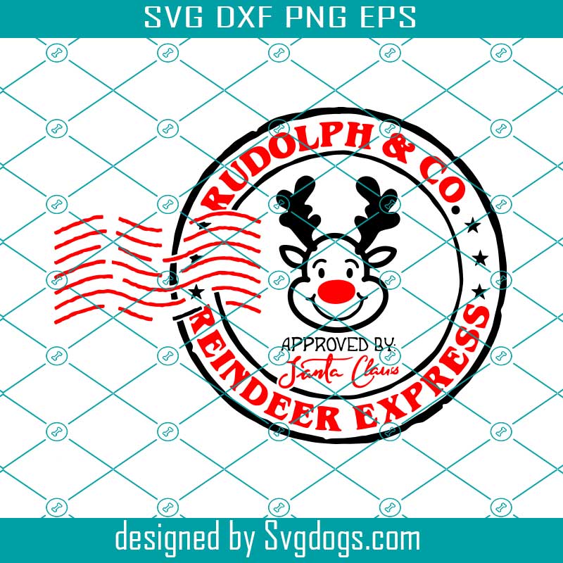 Custom Christmas Sack Design Idea Reindeer Express Delivery Svg, Rudolph North Pole Svg, Christmas Svg