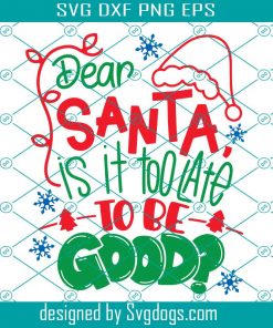 Dear Santa Svg, I Want To Become A Big Sister Svg, Newborn Quote Svg, Pregnant Svg, Christmas Svg