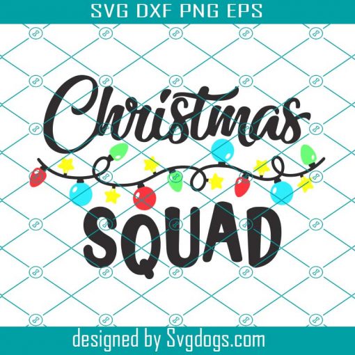 Christmas Squad Lights Svg, Christmas Lights Svg, Merry Christmas Svg, Funny Chrisrmas Svg, Merry & Bright Svg, Christmas Family Shirt Svg