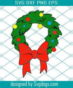 Whoville Christmas Wreath Svg, Christmas Svg, Wreath Svg