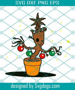 Baby Groot Christmas Tree Svg, Marvel Christmas Svg, Groot Christmas Svg