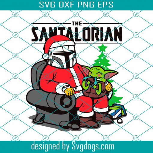 The Santalorian And Baby Yoda Christmas Svg, Star War Christmas Svg, Santa Svg, Christmas Svg