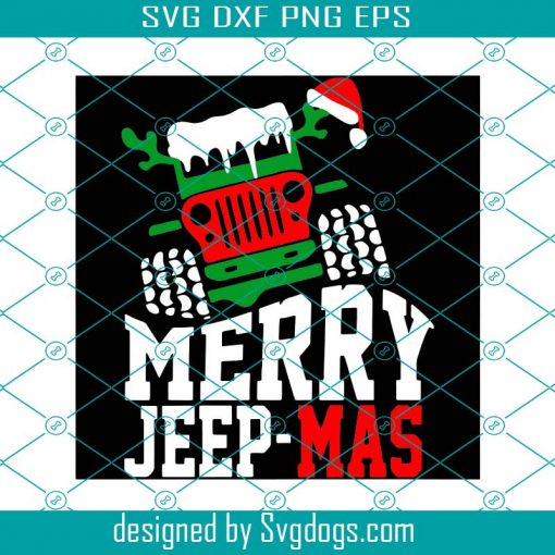 Merry Jeepmas Svg, Christmas Svg, Jeepmas Svg