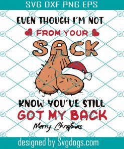 Light Heart And Merry Christmas Even Though I’m Not From Your Svg, Sack Svg, Christmas Svg, Gift Svg