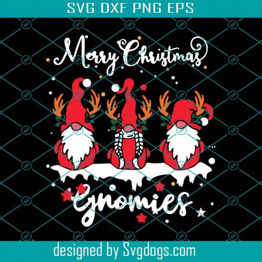 Merry Christmas Gnomies Svg, Gnomies Svg, Cartoon Svg, Christmas Svg, Gift Svg