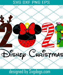 Minnie Christmas Svg, Character 2021 Svg, Christmas Svg, Mickey Svg, Mouse Svg, Christmas Svg