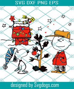 Charlie Brown Christmas Snoopy Svg, Charlie Brown And Snoopy Svg, Christmas Svg, Snoopy Svg