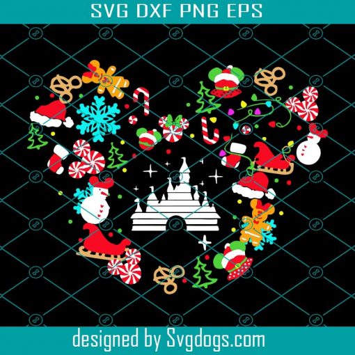 Merry Christmas Svg, Christmas Svg, Mickey Gift Svg