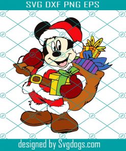 Mickey Santa Svg, Merry Christmas Svg, Holiday Svg