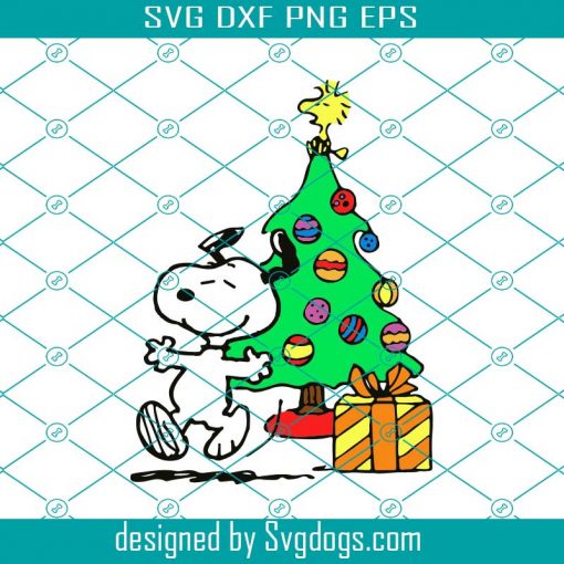 Snoopy Peanuts Christmas Svg, Christmas Tree Svg, Snoopy Svg, Christmas Svg