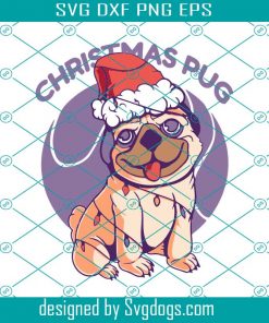 Christmas Pug Svg, Bah Humpug Svg, Funny Dog Svg, Christmas Dog Svg, Pug Dog Svg