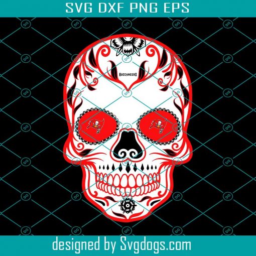 Tampa Bay Buccaneers Skull Svg, Skull NFL Svg, Sport NFL Svg, Skull Nfl Svg, BaseBall Svg, Football Svg