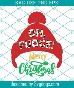 Merry Christmas Svg, Leopard Oh Fudge Choppers Beanie Diy Crafts Svg, Oh Fudge Christmas Svg