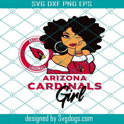 Arizona Cardinals Girl Svg, Sport Svg, Arizona Cardinals Svg,  Girl Svg