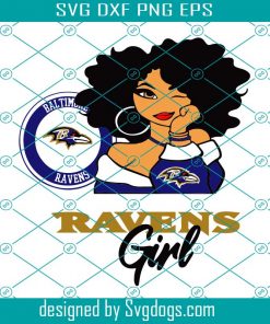 Baltimore Ravens Girl Svg, Sport Svg, Baltimore Ravens Svg, Ravens Svg