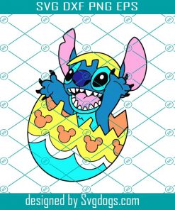 Happy Easter Cartoon Character Svg, Birthday Svg, Stitch Svg