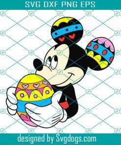 Mouse Happy Easter Svg, Cartoon Svg, Mouse Svg, Mickey Svg Bundle, Disney Svg