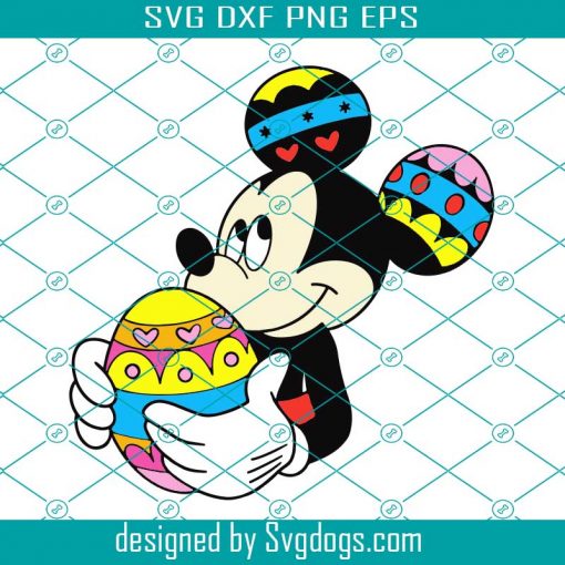 Mouse Happy Easter Svg, Cartoon Svg, Mouse Svg, Mickey Svg, Disney Svg