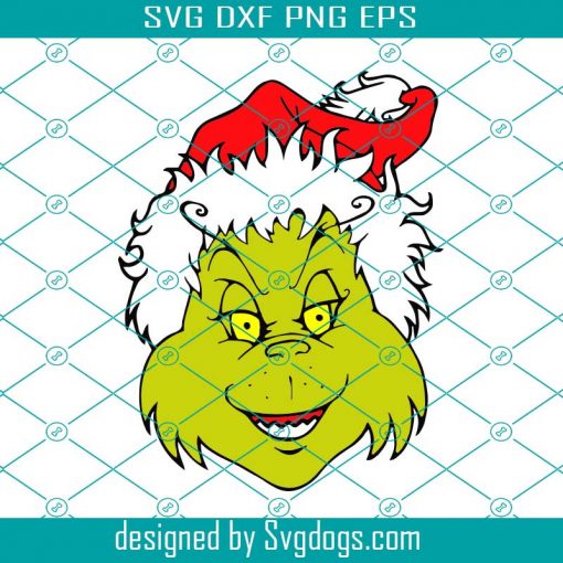 The Grinch Face Svg, Grinch Svg File, The Grinch Funny Svg,  Funny Christmas Svg, Christmas Svg, The Grinch Christmas Svg