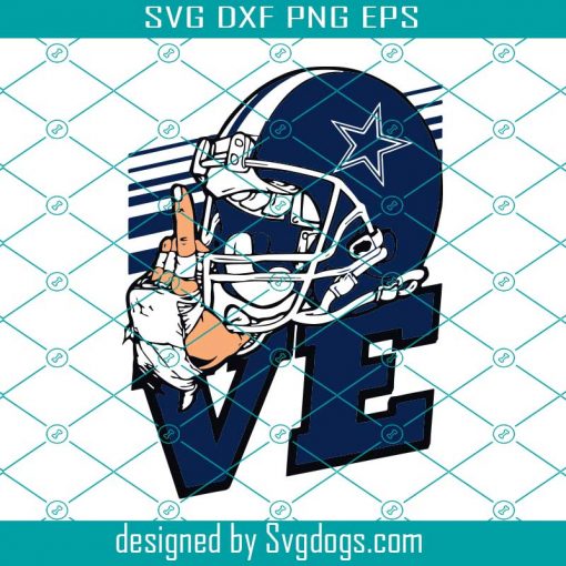 Love Dallas Cowboys NFL Svg, Sport Svg, Love Svg, Dallas Cowboys Svg